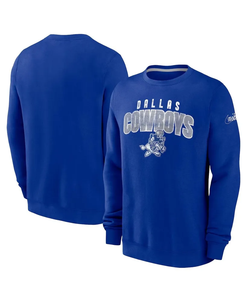 Men's Mitchell & Ness Royal/Gray Dallas Cowboys Big & Tall Pullover  Sweatshirt