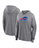 Women's Fanatics Heather Gray Buffalo Bills Cozy Primary Pullover Hoodie