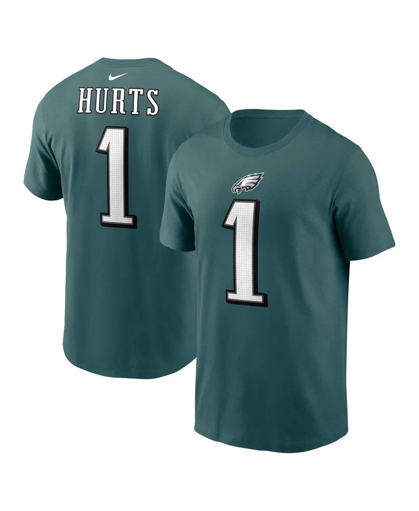 Men's Nike Jalen Hurts Midnight Green Philadelphia Eagles Player Name and Number T-shirt