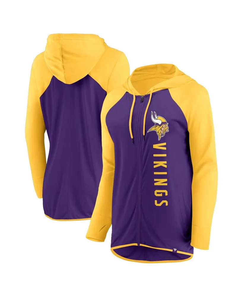 Women's Fanatics Purple, Gold Minnesota Vikings Forever Fan Full-Zip Hoodie