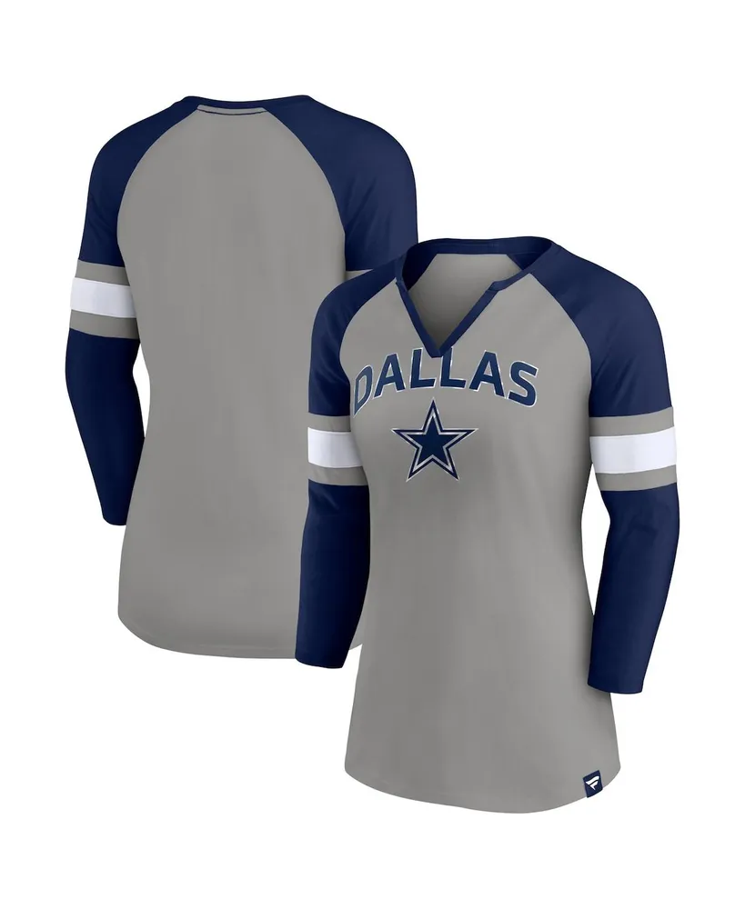 Women's Fanatics Branded Navy Dallas Cowboys Fundamental Base T-Shirt