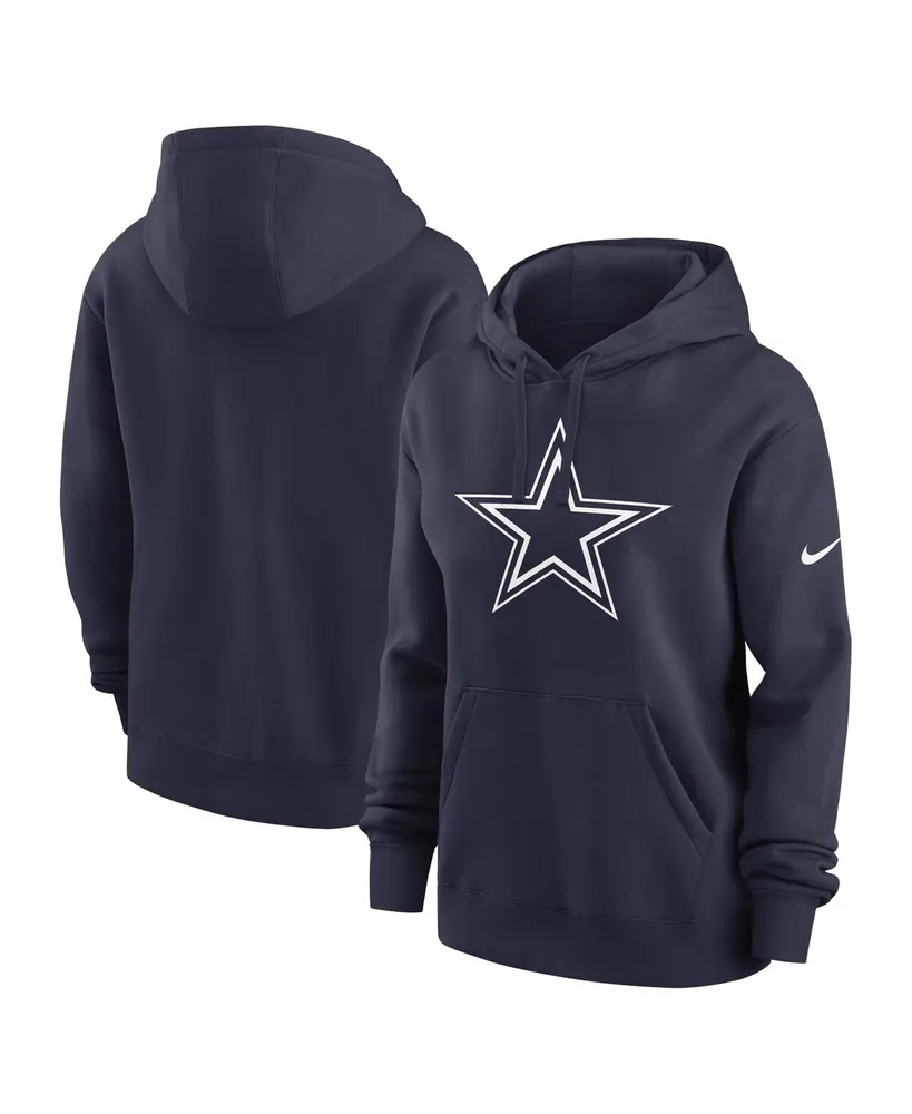 New Era Navy Dallas Cowboys Throwback Pullover Hoodie