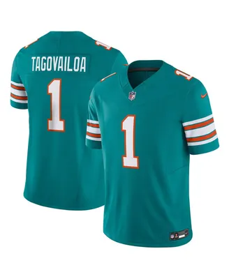 Men's Nike Tua Tagovailoa Aqua Miami Dolphins Alternate Vapor F.u.s.e. Limited Jersey