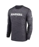 Men's Nike Black Las Vegas Raiders Sideline Team Velocity Performance Long Sleeve T-shirt