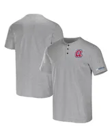 Men's Darius Rucker Collection by Fanatics Heather Gray Atlanta Braves Henley T-shirt