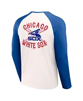 Men's Darius Rucker Collection by Fanatics White, Navy Chicago White Sox Team Color Raglan T-shirt