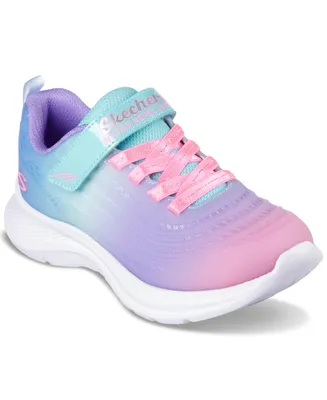 Skechers Little Girls Jumpsters 2.0 - Blurred Dreams Adjustable Strap Casual Sneakers from Finish Line