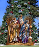 Designocracy Three Wise Men 32" Outdoor Christmas Yard Decor G. DeBrekht