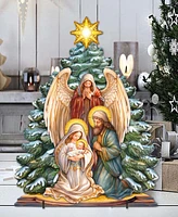 Designocracy Holy Family Nativity 32" Outdoor Holiday Lawn Decor G. DeBrekht