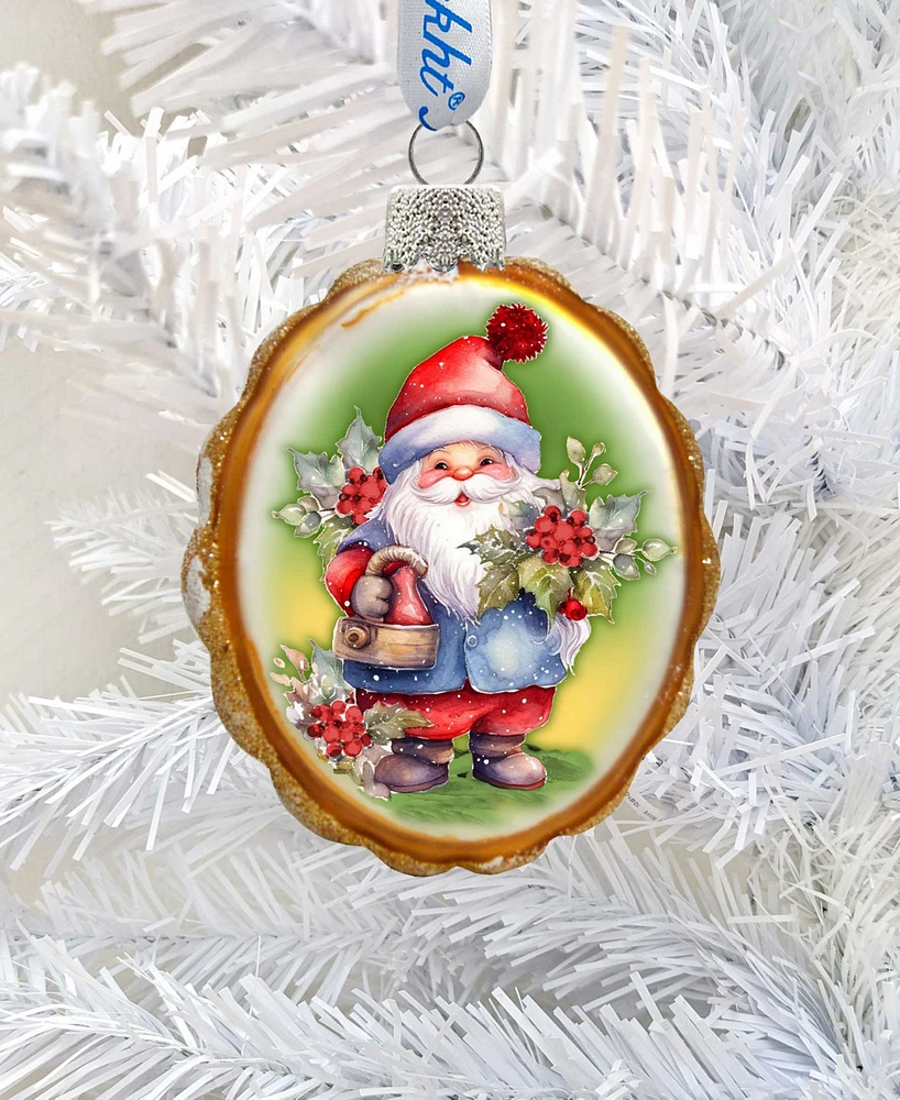 Designocracy Christmas Gnome Keepsake Christmas Mercury Glass Ornaments G. DeBrekht