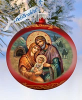 Designocracy The Nativity of our Lord Ball Holiday Mercury Glass Ornaments G. DeBrekht