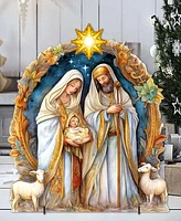 Designocracy Nostalgic Nativity Scene 32" Outdoor Christmas Lawn Decor G. DeBrekht