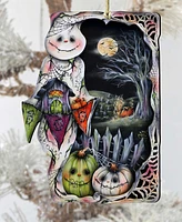 Designocracy Holiday Wooden Ornaments Night of the Pumpkins Home Decor J. Mills-Price