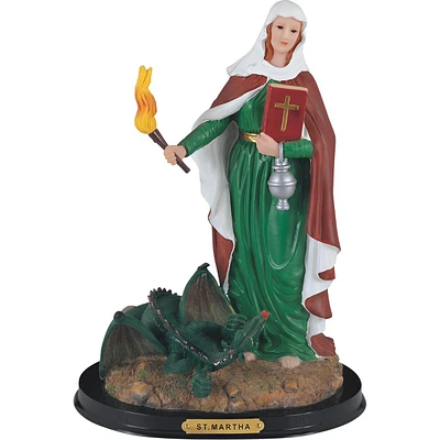 Fc Design 12"H Saint Martha Statue Martha of Bethany Holy Figurine Religious Decoration Home Decor Perfect Gift for House Warming, Holidays and Birthd