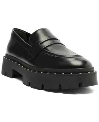 Schutz Christie Slip-On Studded Loafers
