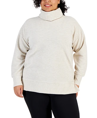Id Ideology Plus Size Ottoman Cowlneck Top