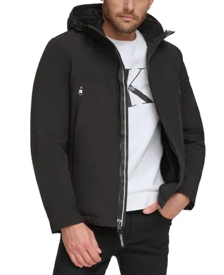 Calvin Klein Men's Sherpa Lined Infinite Stretch Soft Shell Jacket