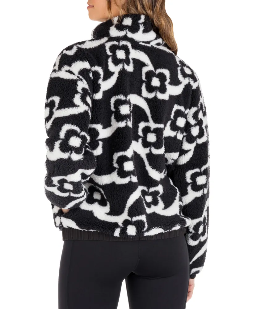 Hurley Juniors' Mod Pop Over Sherpa Fleece Jacket