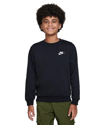 Nike Big Kids Sportswear Club Fleece Classic-Fit Sweatshirt