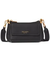 kate spade new york Double Up Small Pebbled Leather Crossbody