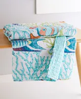 Levtex Beach Walk Coral Reef Reversible Quilted Throw, 50" x 60"