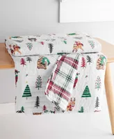 Levtex Meowy Christmas Quilted Throw, 50" x 60"