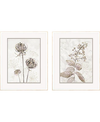 Dried Florals I Framed Art, Set of 2