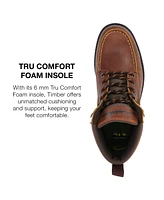 Territory Men's Timber Tru Comfort Foam Moc Toe Lace-up Ankle Boots