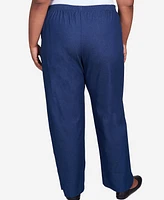 Alfred Dunner Plus Classic Denim Pull-On Straight-Leg Average Length Pants