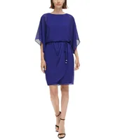 Jessica Howard Chiffon Blouson Dress