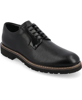 Vance Co. Men's Martin True Comfort Foam Plain Toe Lace-Up Derby Shoes