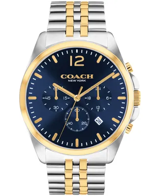 Coach Men's Greyson Two-Tone Stainless Steel Bracelet Watch 43mm