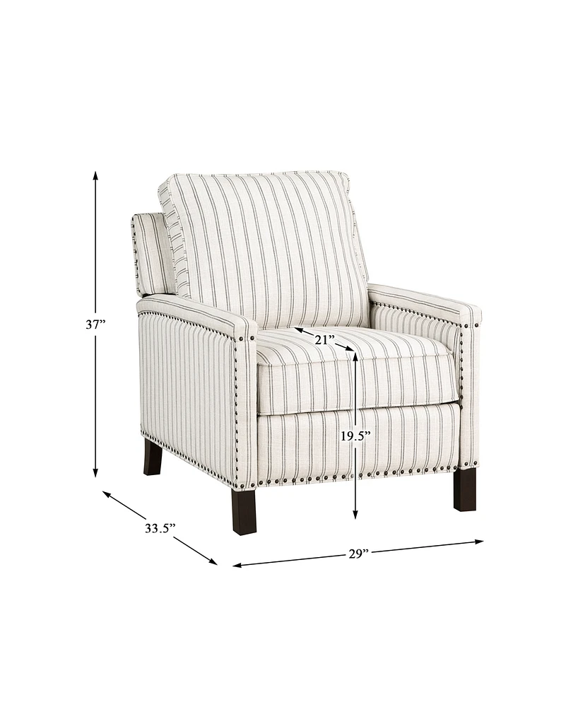 White Label Sidney 29" Push Back Reclining Chair