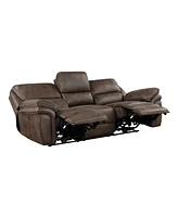 White Label Fleming 90" Power Double Reclining Sofa