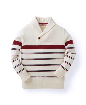 Hope & Henry Boys's Organic Cotton Shawl Collar Sweater, Kids