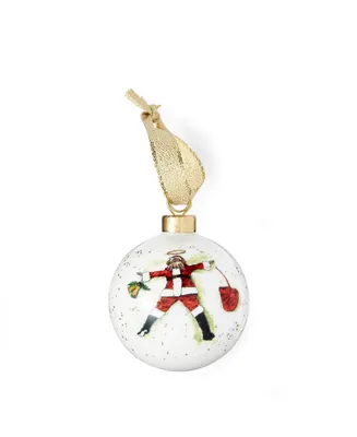 Kit Kemp for Spode Christmas Doodles Best in Snow Bauble Ornament