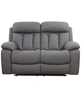 Fletcher 59.8" Stain-Resistant Polyester Reclining Loveseat