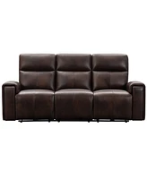 Keegan 88" Leather Power Reclining with Power Headrests Sofa