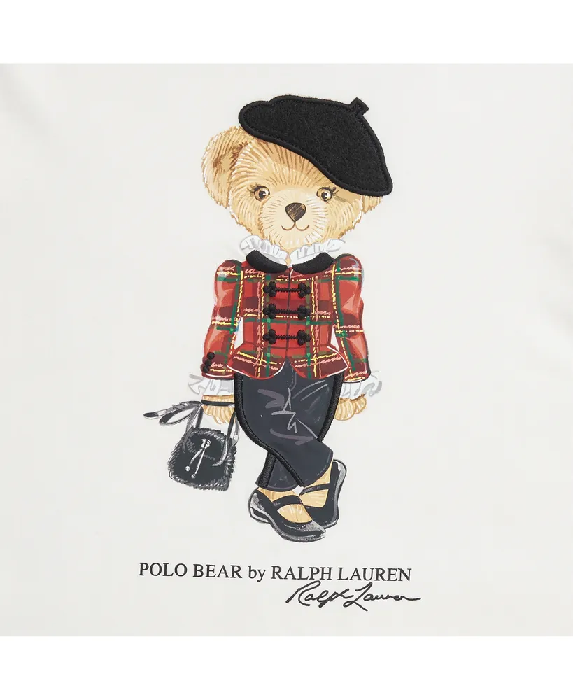 Polo Ralph Lauren Big Girls Polo Bear Jersey Long-Sleeve T-shirt