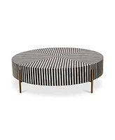 Chameau 48" Iron Round Coffee Table Large