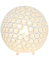 Lalia Home Elipse 10" Crystal Orb Table Lamp