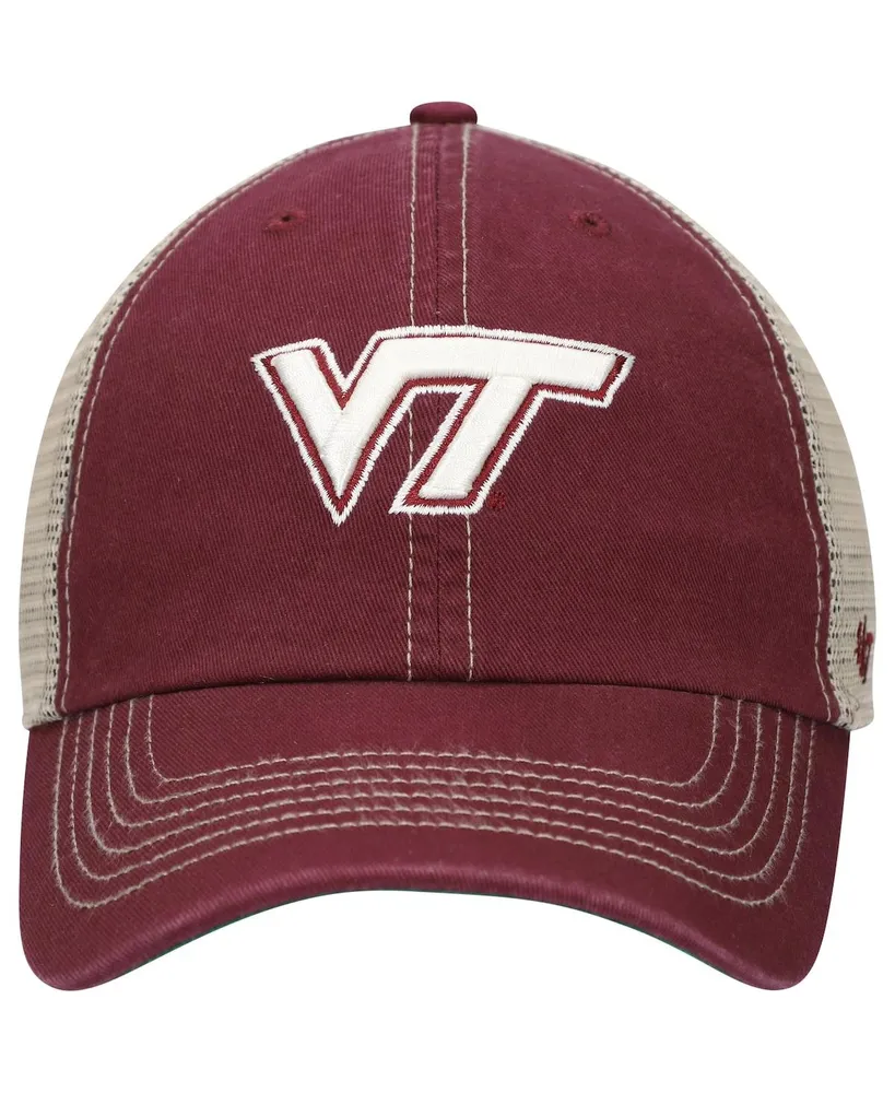 Men's '47 Brand Maroon Virginia Tech Hokies Trawler Trucker Snapback Hat