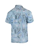 Men's Wes & Willy Light Blue Kentucky Wildcats Vintage-Like Floral Button-Up Shirt