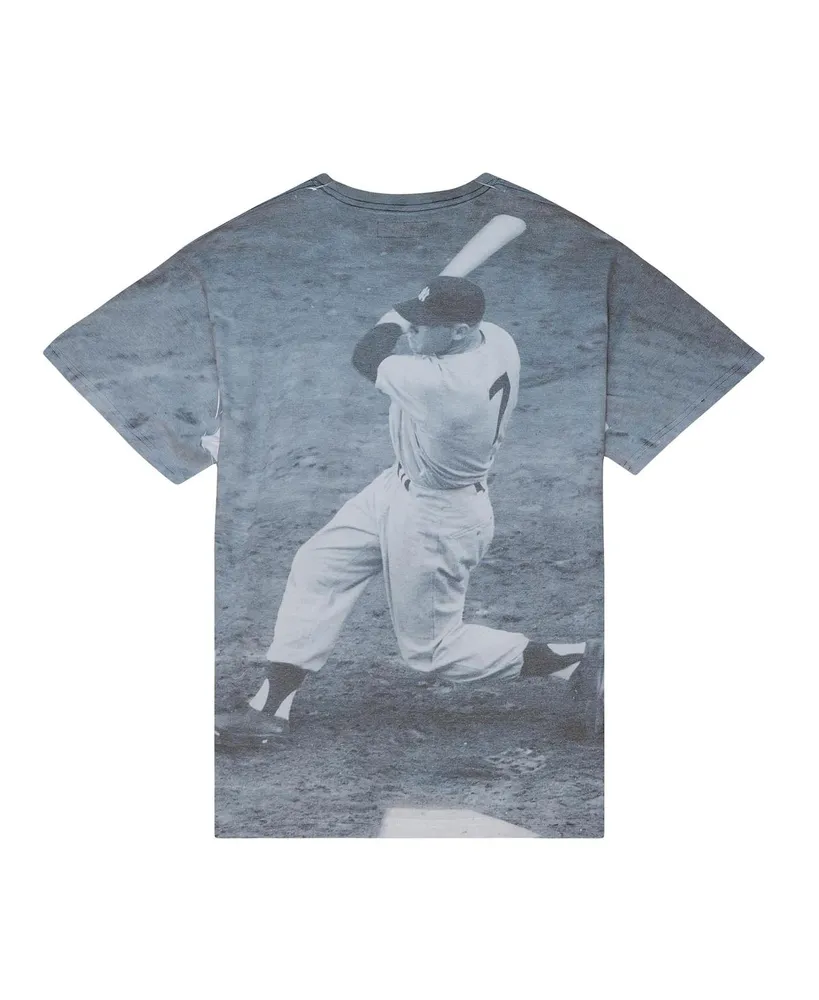 Men's Mitchell & Ness Mickey Mantle New York Yankees Cooperstown Collection Highlight Sublimated Player Graphic T-shirt