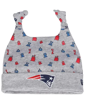 Infant Boys and Girls New Era Heather Gray New England Patriots Critter Cuffed Knit Hat