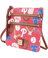 Women's Dooney & Bourke Philadelphia Phillies Game Day Triple Zip Crossbody Purse