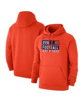 Men's Nike Orange Virginia Cavaliers Football Fan Pullover Hoodie