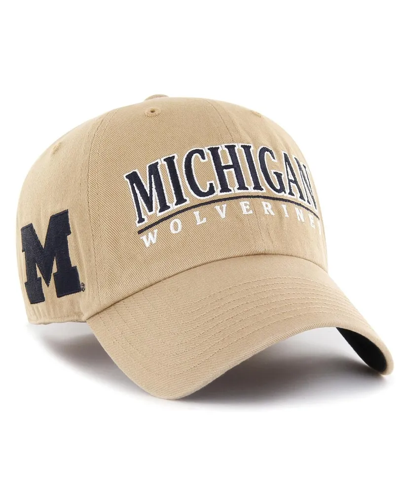 Men's '47 Khaki Michigan State Spartans Ashford Clean Up Adjustable Hat