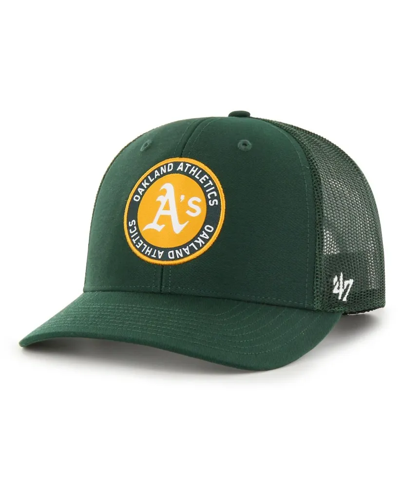 Men's '47 Brand Green Oakland Athletics Unveil Trucker Adjustable Hat