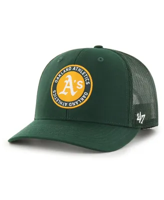 Men's '47 Brand Green Oakland Athletics Unveil Trucker Adjustable Hat